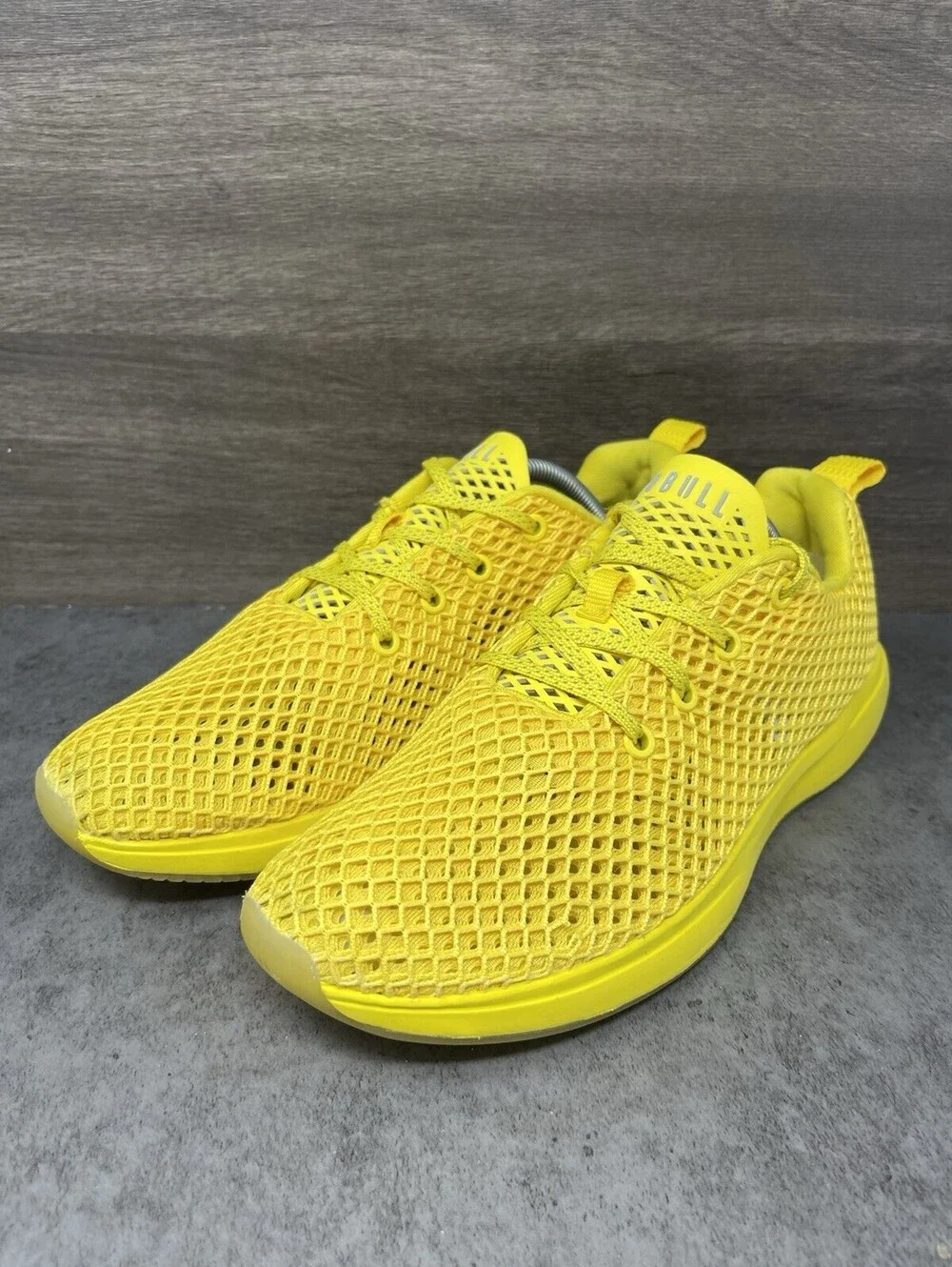 NOBULL Diamond Mesh Runner Yellow Size 10 Mens Running Training Gym Shoes